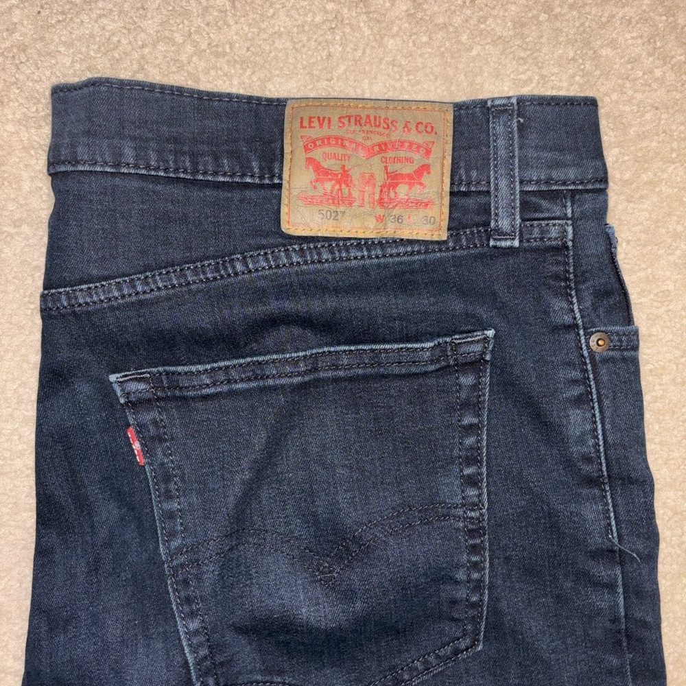 Levi's Men's Dark Indigo Straight Jeans